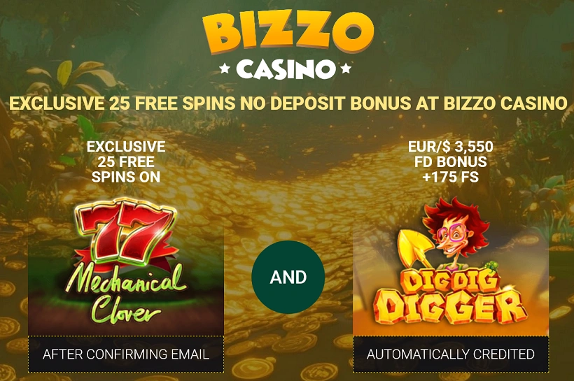 Bizzo casino free spins no deposit bonus