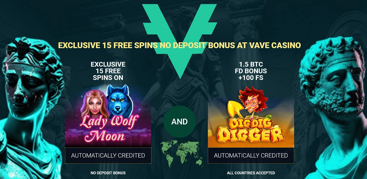 Vave Casino No Deposit Bonus
