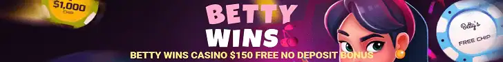 Betty Wins Casino - $150 Free No Deposit Bonus